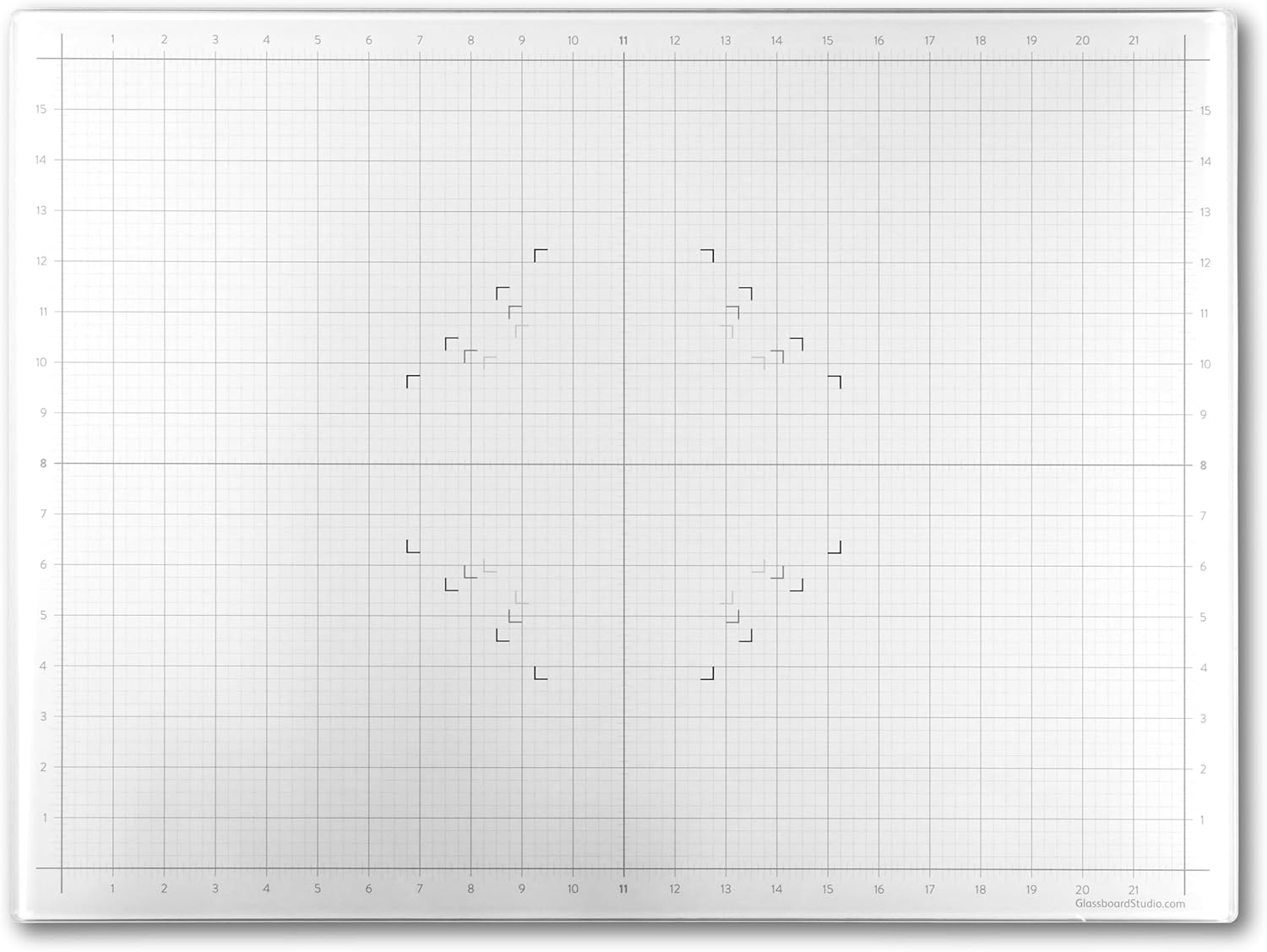 GLASSBOARD STUDIO True White Glass Craft Mat for All Crafts