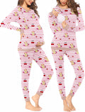 Ekouaer Nursing Pajama Set for Cozy Breastfeeding Comfort