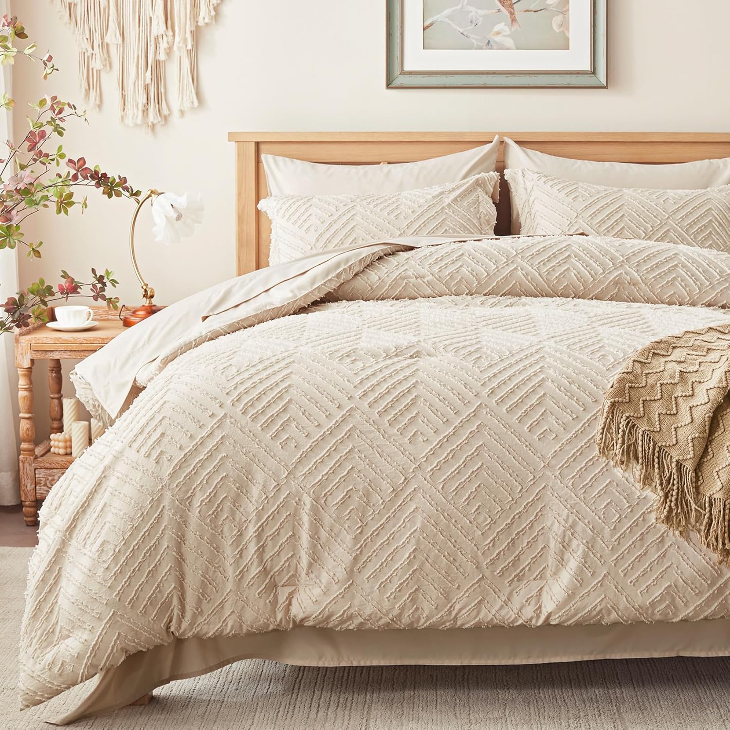 Zzlpp King Size Comforter Set 7 Pieces for All Season Comfort
