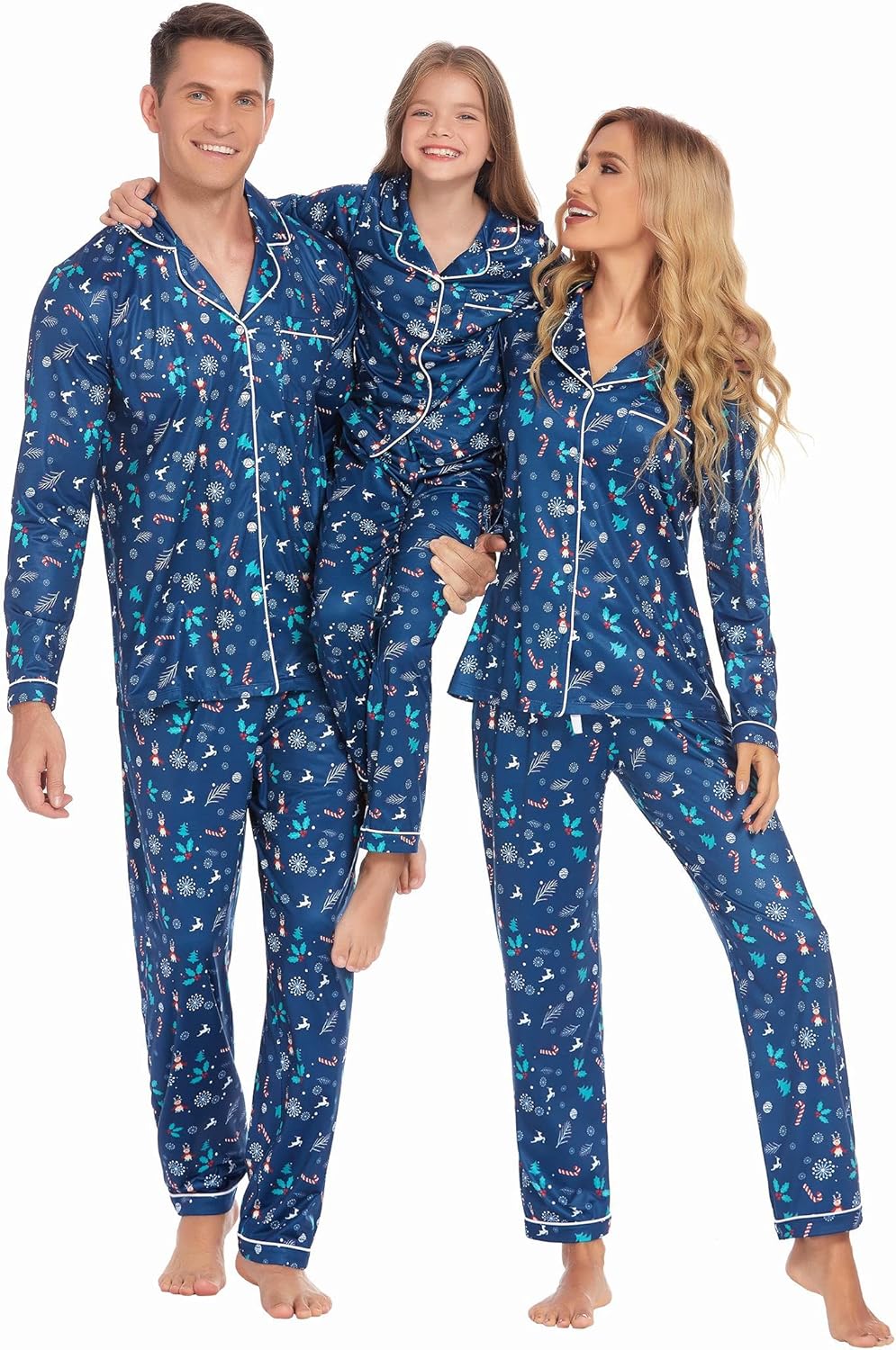 Ekouaer Christmas Family Matching Pajamas for Holiday Fun