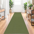 Braided Runner Rug 2x10 ft Washable Runner - Non Slip Hallway Carpet