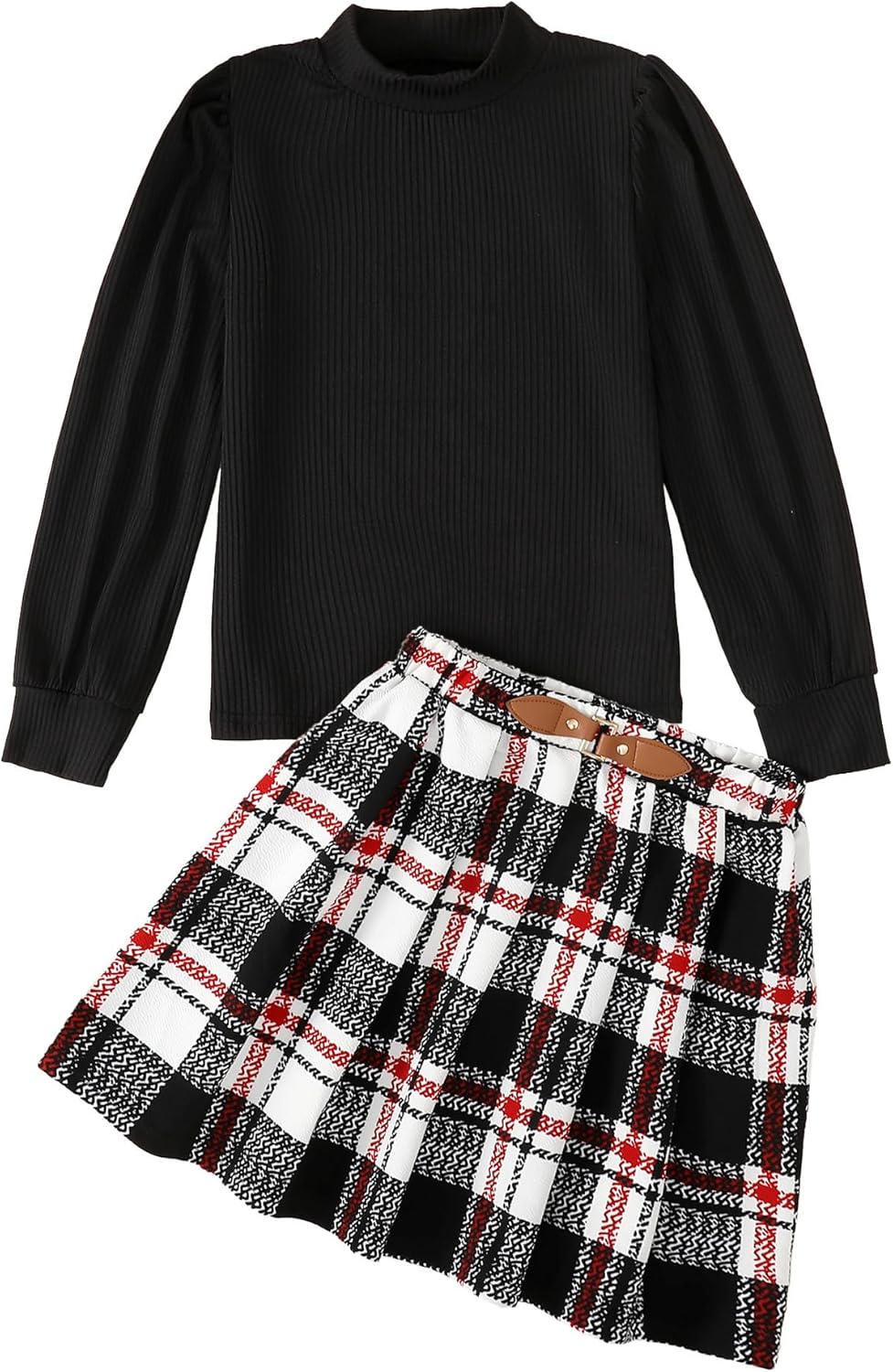 Trendy Girls Skirt Sets 2 Piece Outfits for Fall and Winter