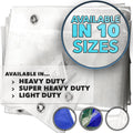 QUEEN OF TARPS 8x10 Super Heavy Duty Tarp - Waterproof, Tear Resistant