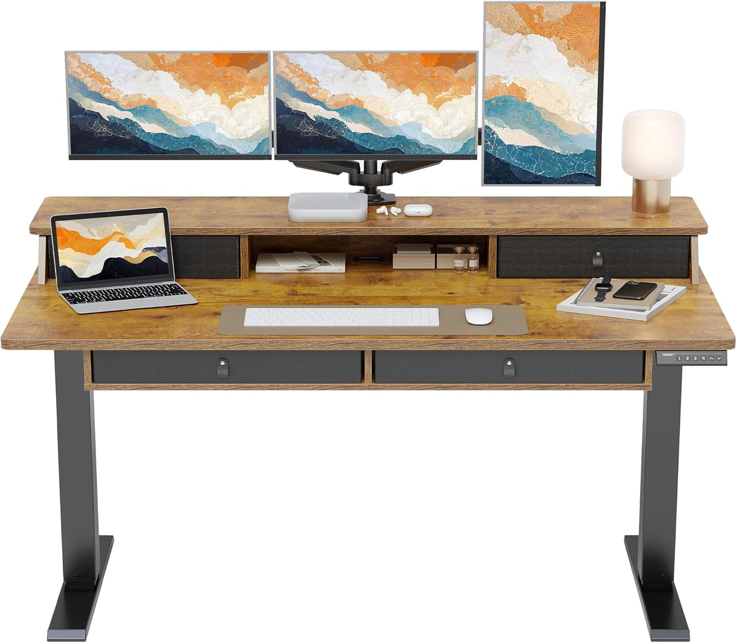 ErGear Electric Standing Desk with 4 Drawers for Home Office