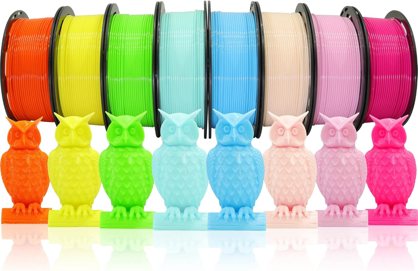 1.75mm 3D Printer PLA Filament Bundle of 8 Colors for Printing