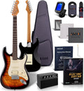 AKLOT Stryde Electric Guitar with Coil-Split - Beginner Kit with Amp
