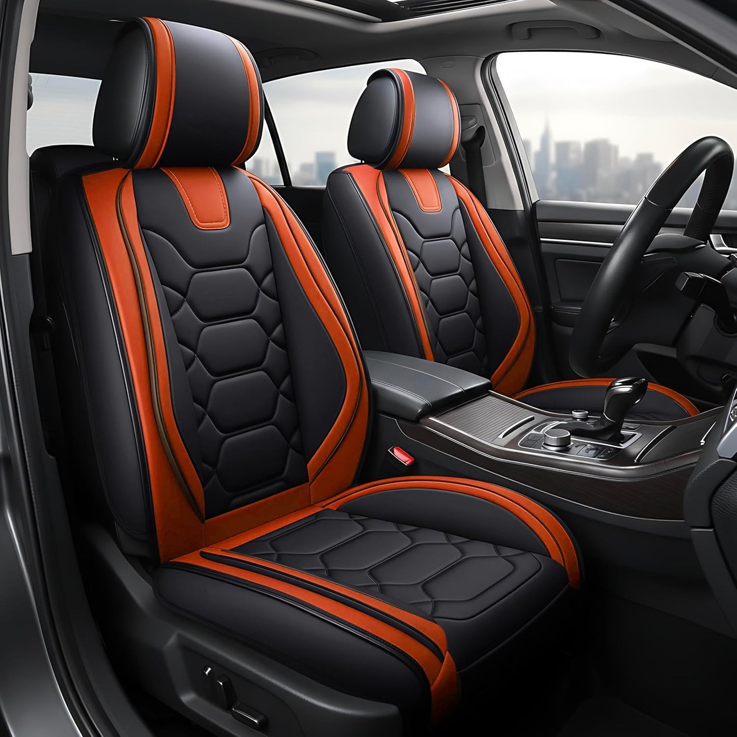 OASIS AUTO Car Seat Covers Full Set for SUV, Truck, Sedan