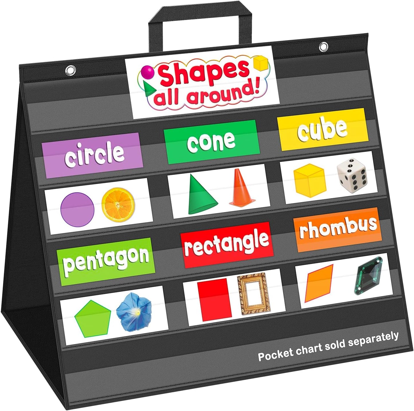EAMAY Large Standard Pocket Chart for Classroom Teaching Aid
