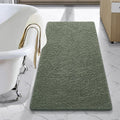 LOCHAS Luxury Bathroom Rug Shaggy Bath Mat 24 x 48 in - Soft Sage