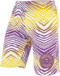 Zubaz NFL Unisex Z88 Zebra Short - Bold Team Zebra Ombre Style