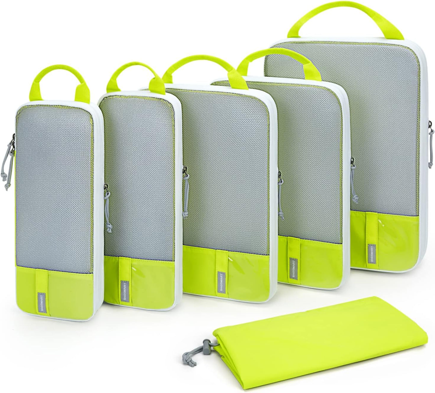 BAGSMART Compression Packing Cubes - Lightweight Travel Organizers