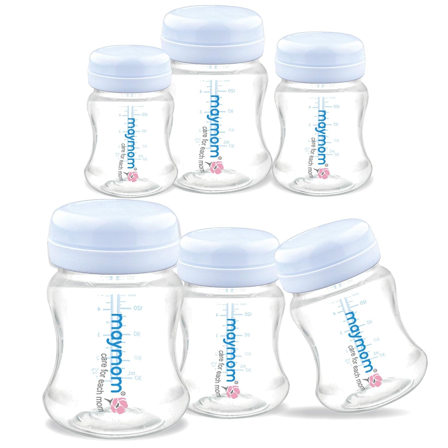 Maymom Wide-Mouth Milk Storage Bottles - Compatible & Convenient