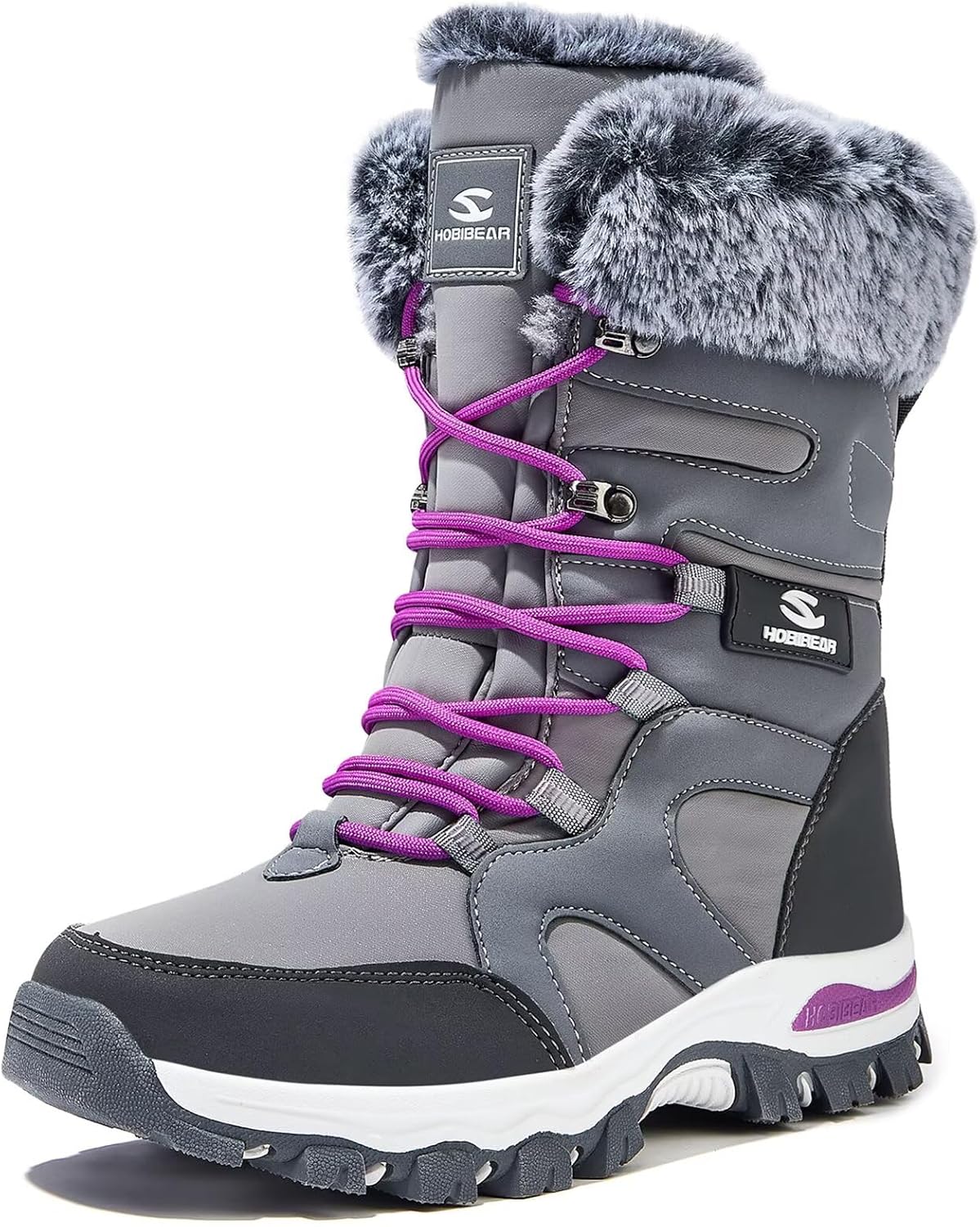 HOBIBEAR Women's Winter Snow Boots: Warm, Water Resistant Comfort