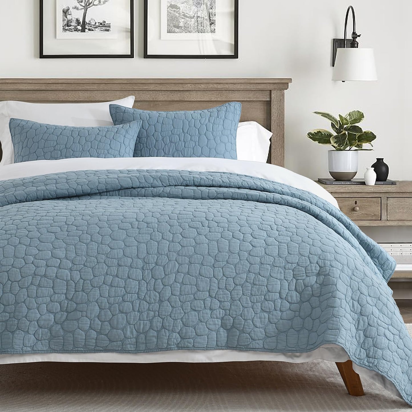 100% Cotton Quilt Set King Size for Cozy All Seasons Bedding
