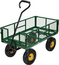 Heavy Duty Mesh Steel Garden Cart Wagon - 880 lb Capacity