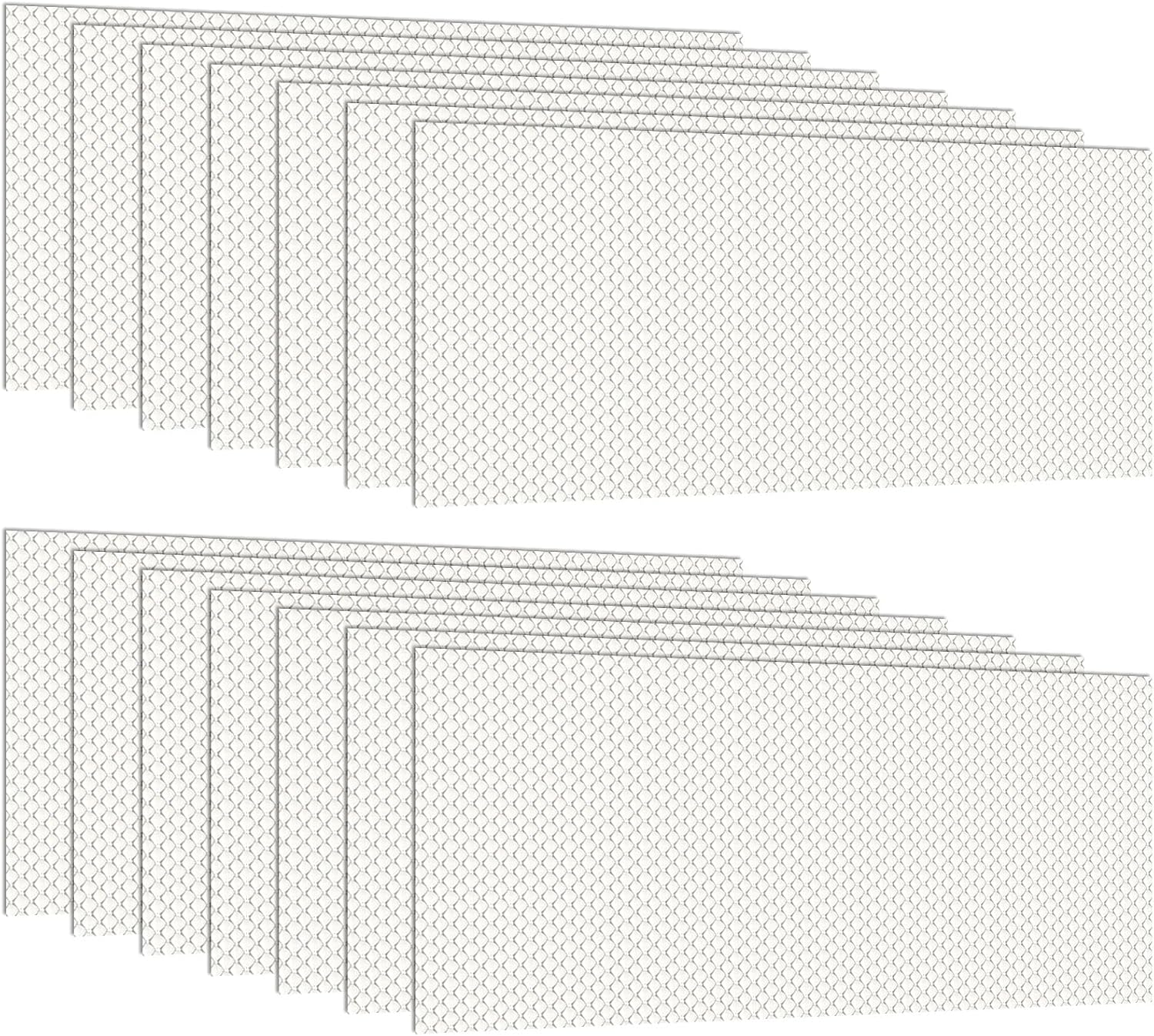 Pangda 8 Pack Replacement Fluorescent Light Covers for Fixtures