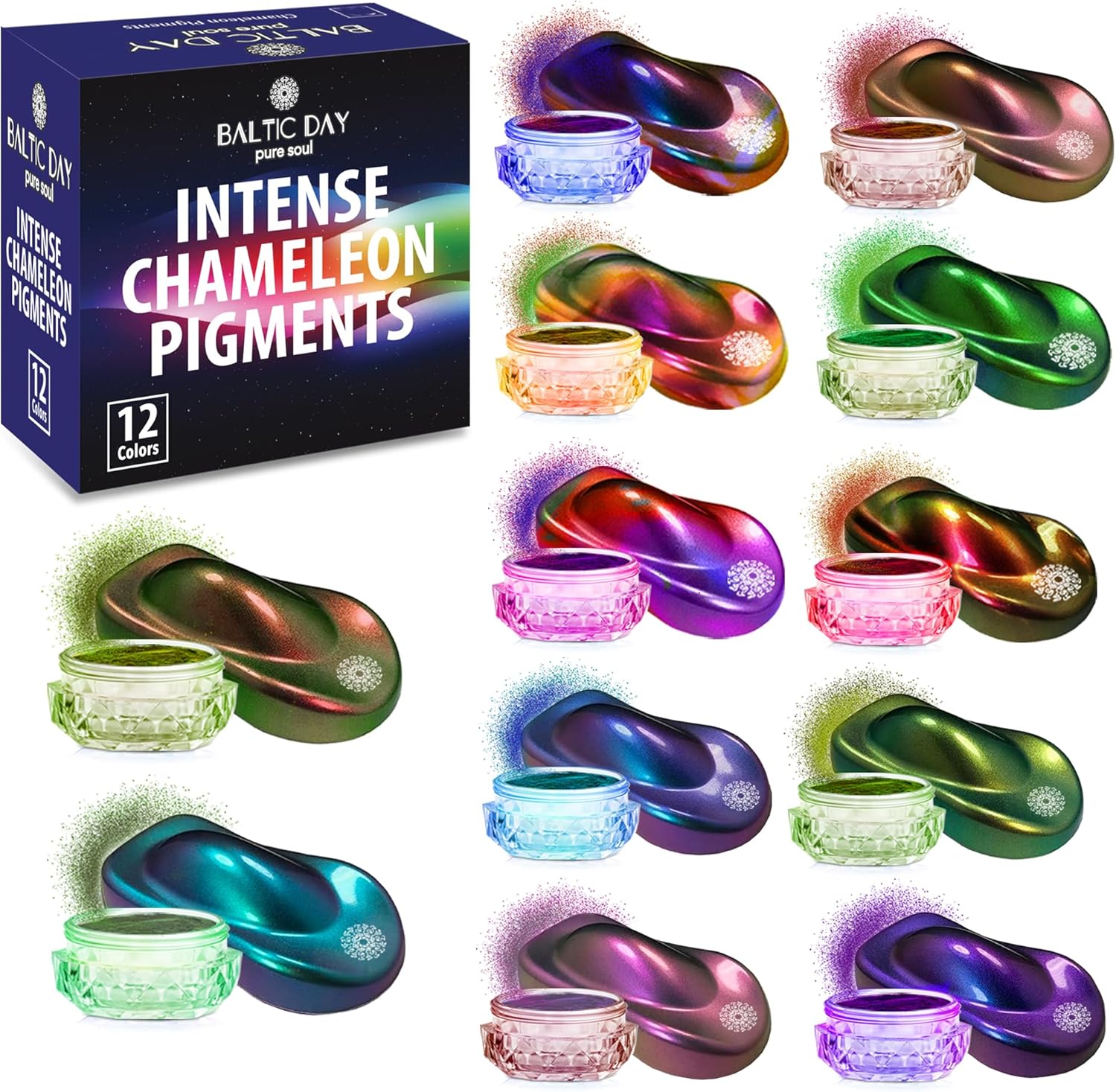 Intense Chameleon Mica Powder Set for Epoxy Resin & Crafts