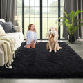 Kimicole 9x12 Large Area Rug - Soft Fluffy Shaggy Plush for Living