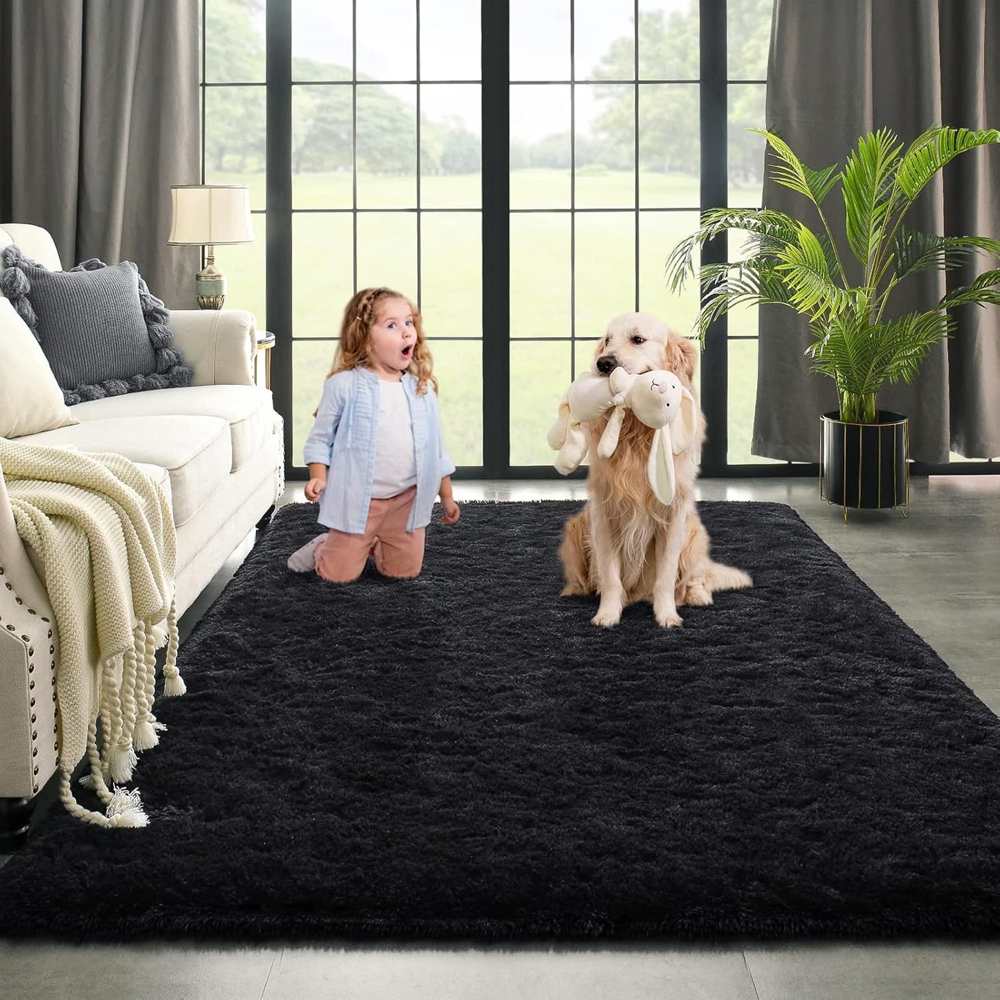 Kimicole 9x12 Large Area Rugs for Living Room and Bedroom