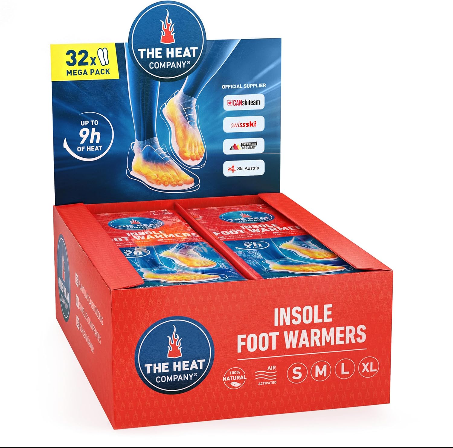 Insole Foot Warmers - 9 Hours of Warmth for Cold Feet