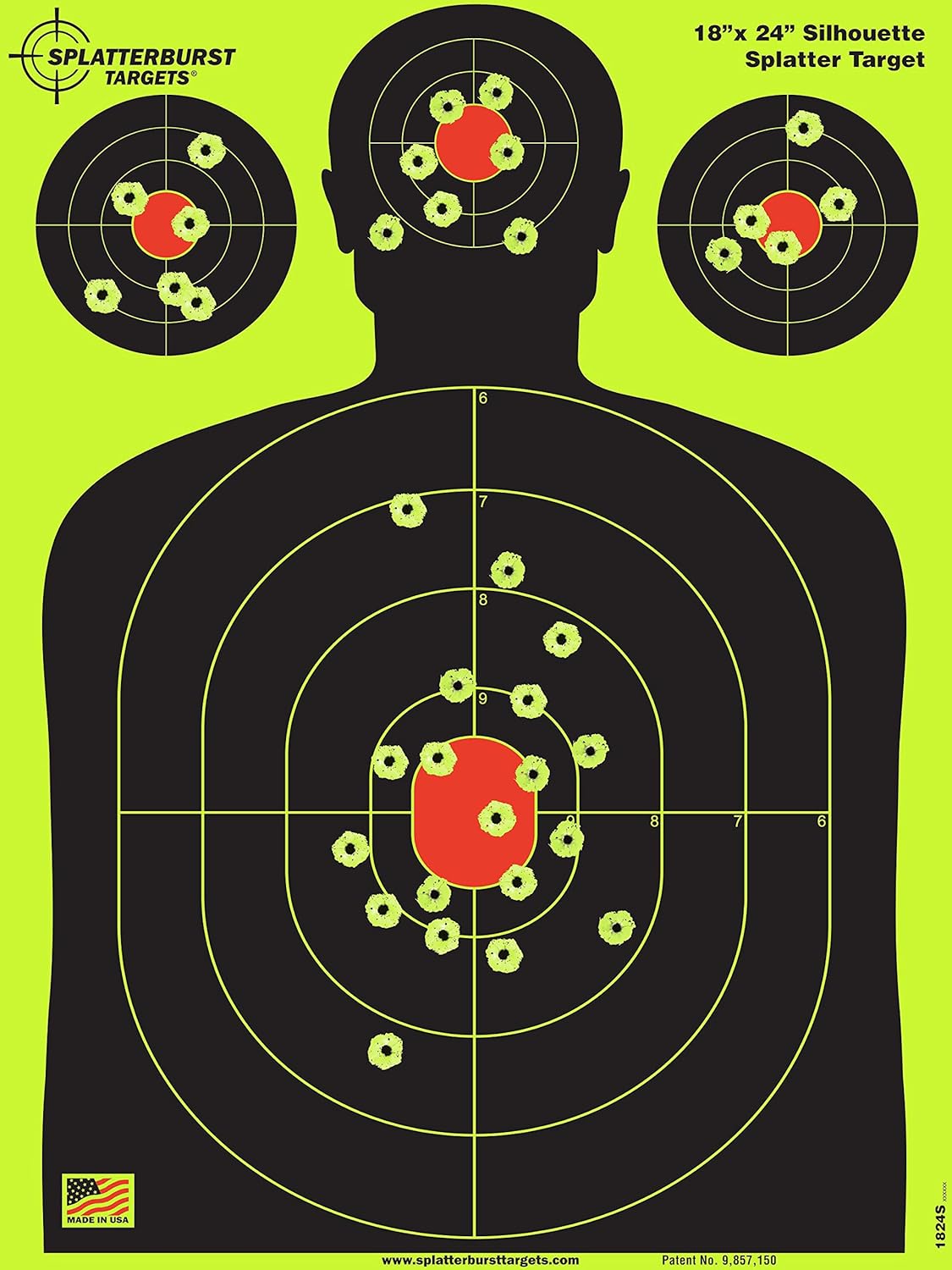 Splatterburst Targets - 18 x 24 inch Silhouette Target