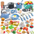 130Pcs Kitchen Playset Toddler Pretend Cooking Set - Big Variety
