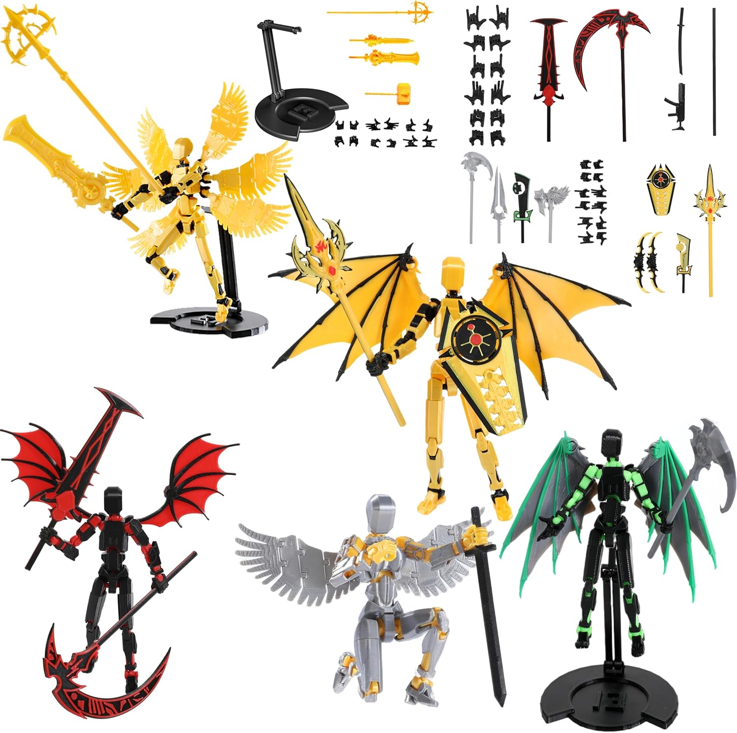 T 13 Action Figure Set with Titan 13 Toys for Creative Play