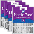 Nordic Pure 20x25x5 Replacement MERV 8 Air Filters 4 Pack - Reliable