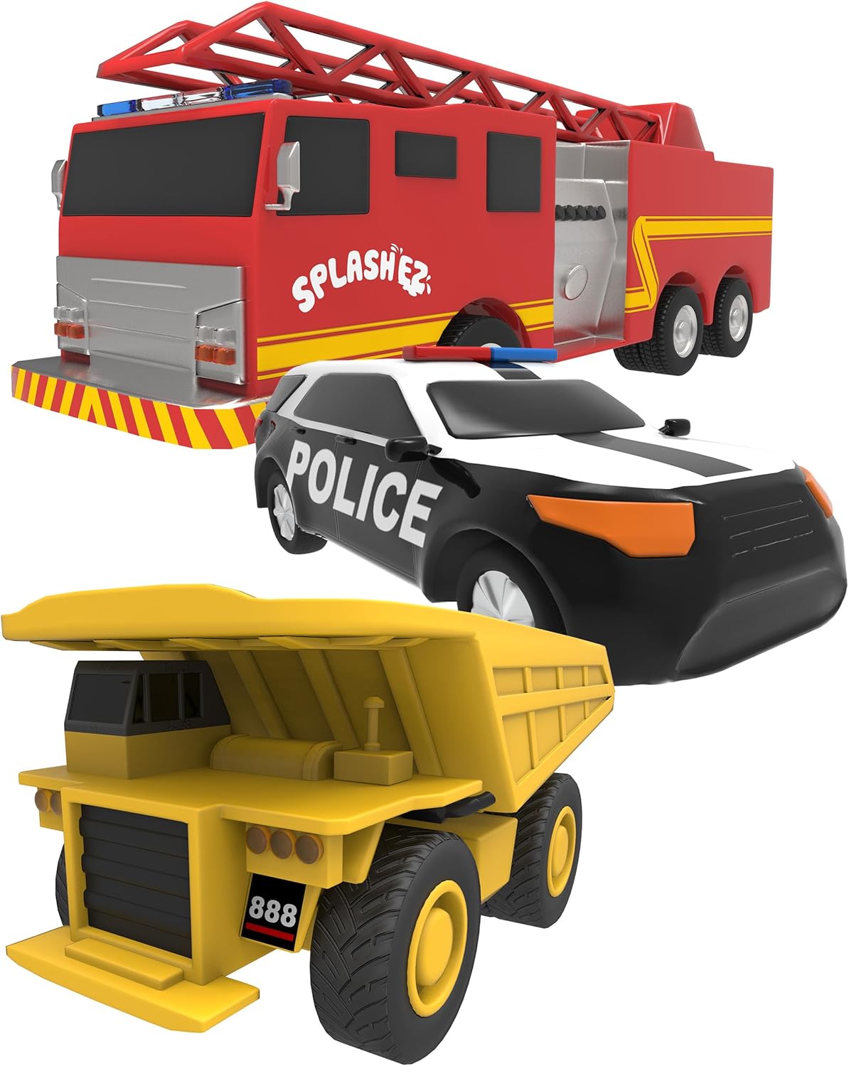 Non-Toxic Water Vehicles Set for Safe Bath Time Fun