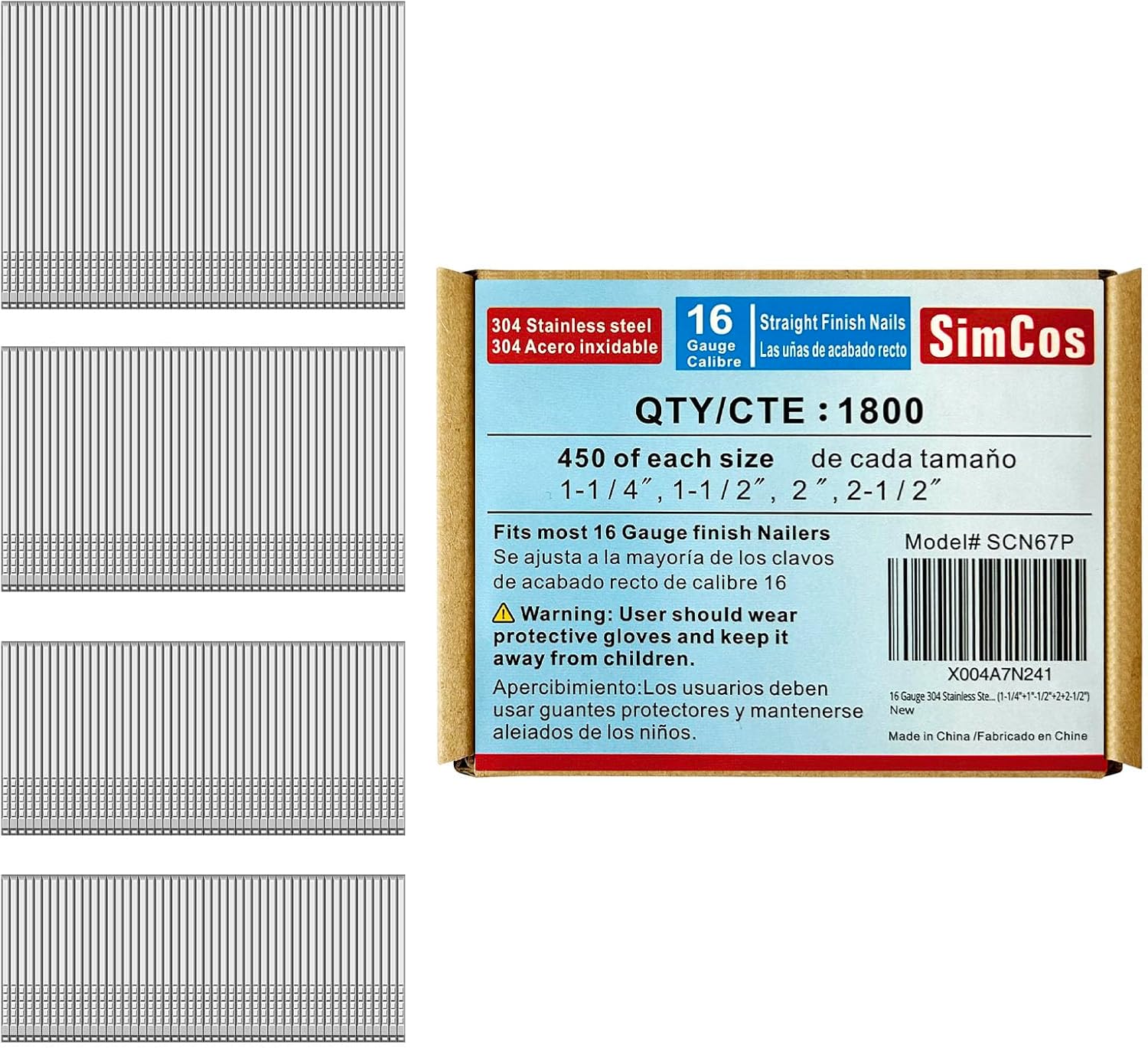 16 Gauge Stainless Steel Finish Nails for All Your Projects