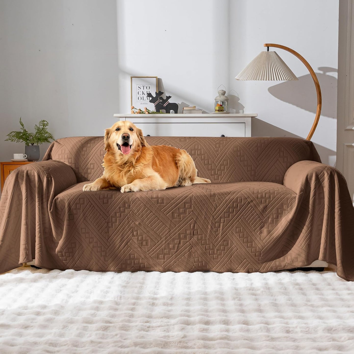 Waterproof Couch Cover for Sofa Protection with Stylish Design
