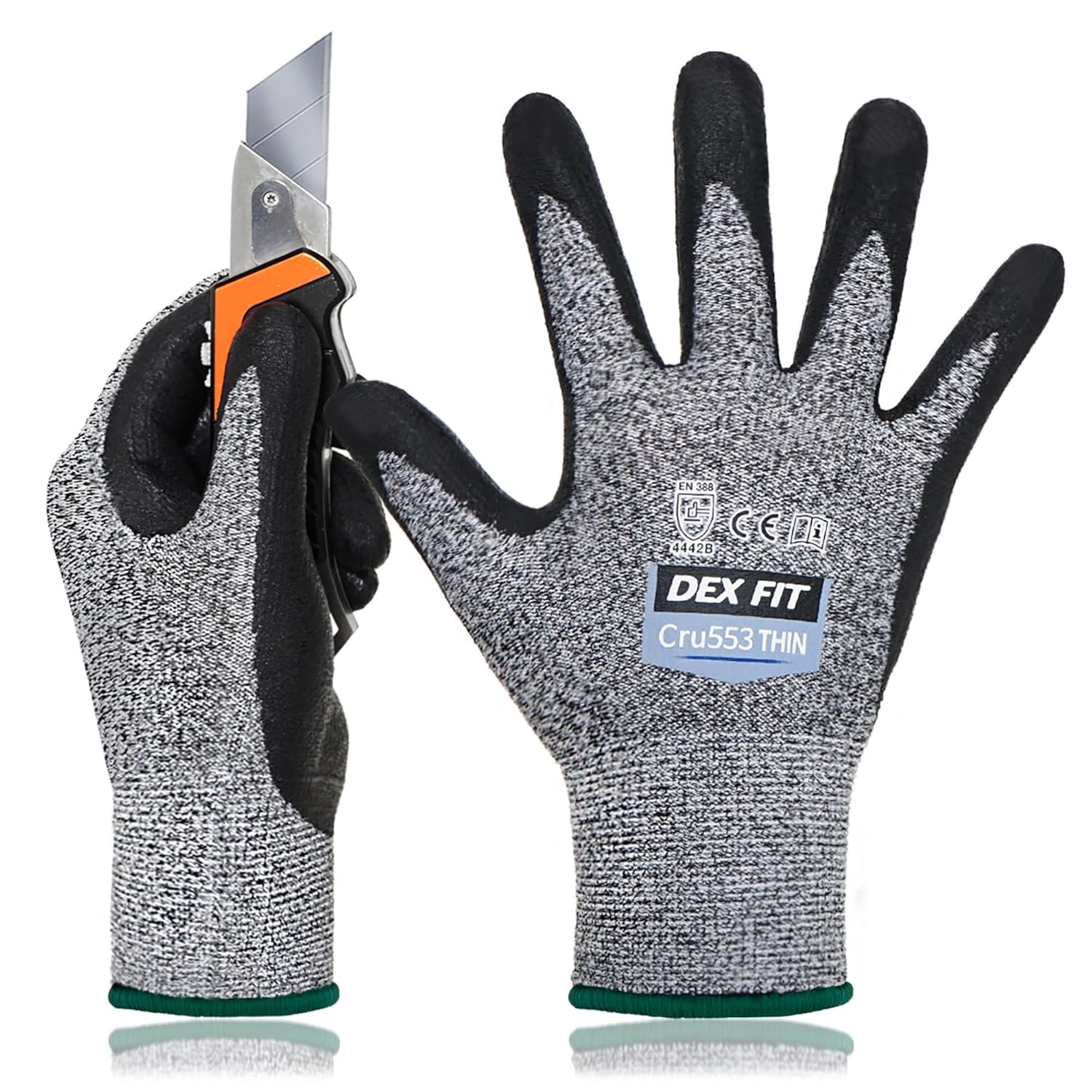 DEX FIT Level 5 Extreme Cut Resistant Gloves for Safety & Comfort