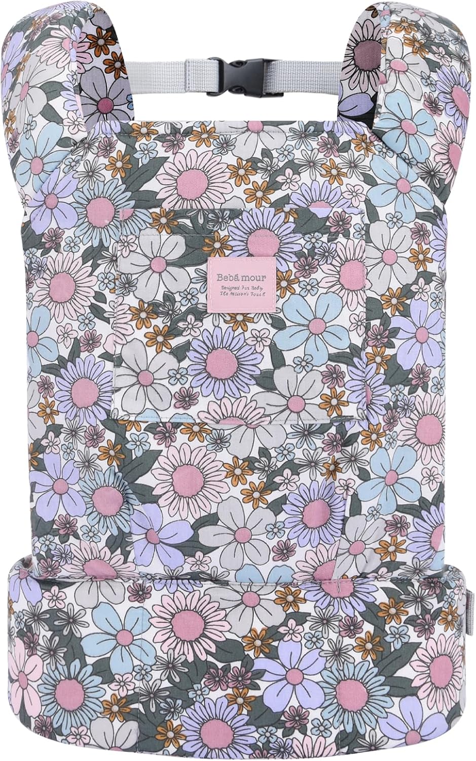 Bebamour Reborn Baby Doll Carrier - Purple Joy