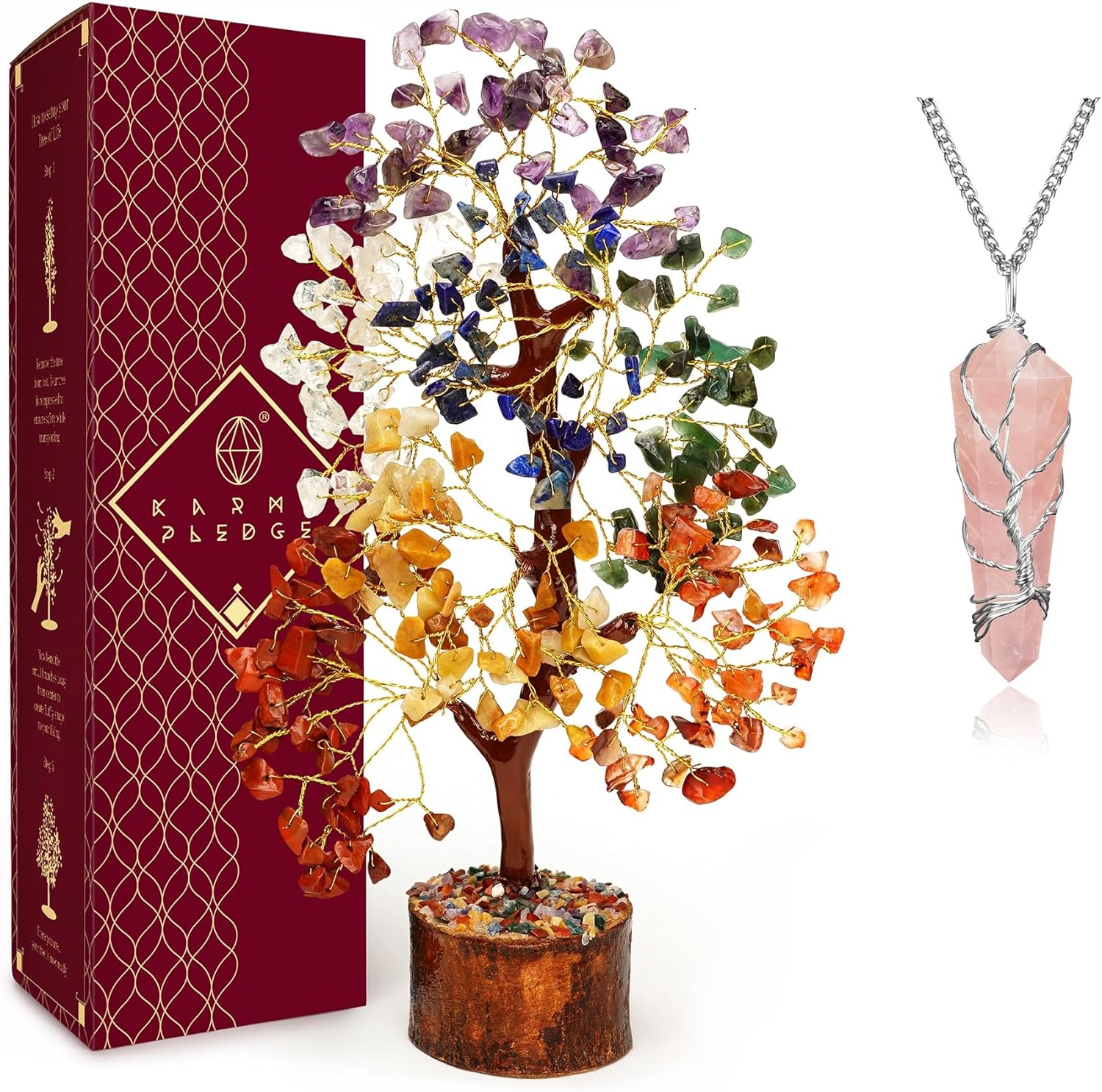 7 Chakra Healing Crystal Tree for Positive Energy and Success