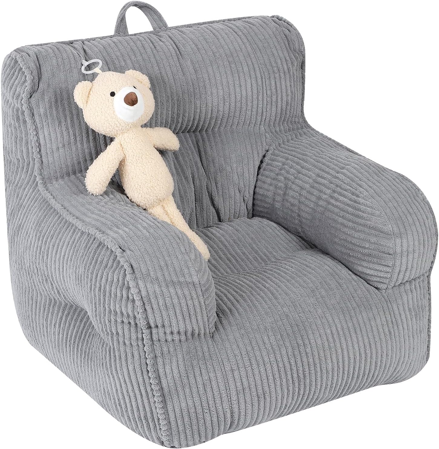 Plush Bear Kids Bean Bag Chair: Comfy Toddler Seating