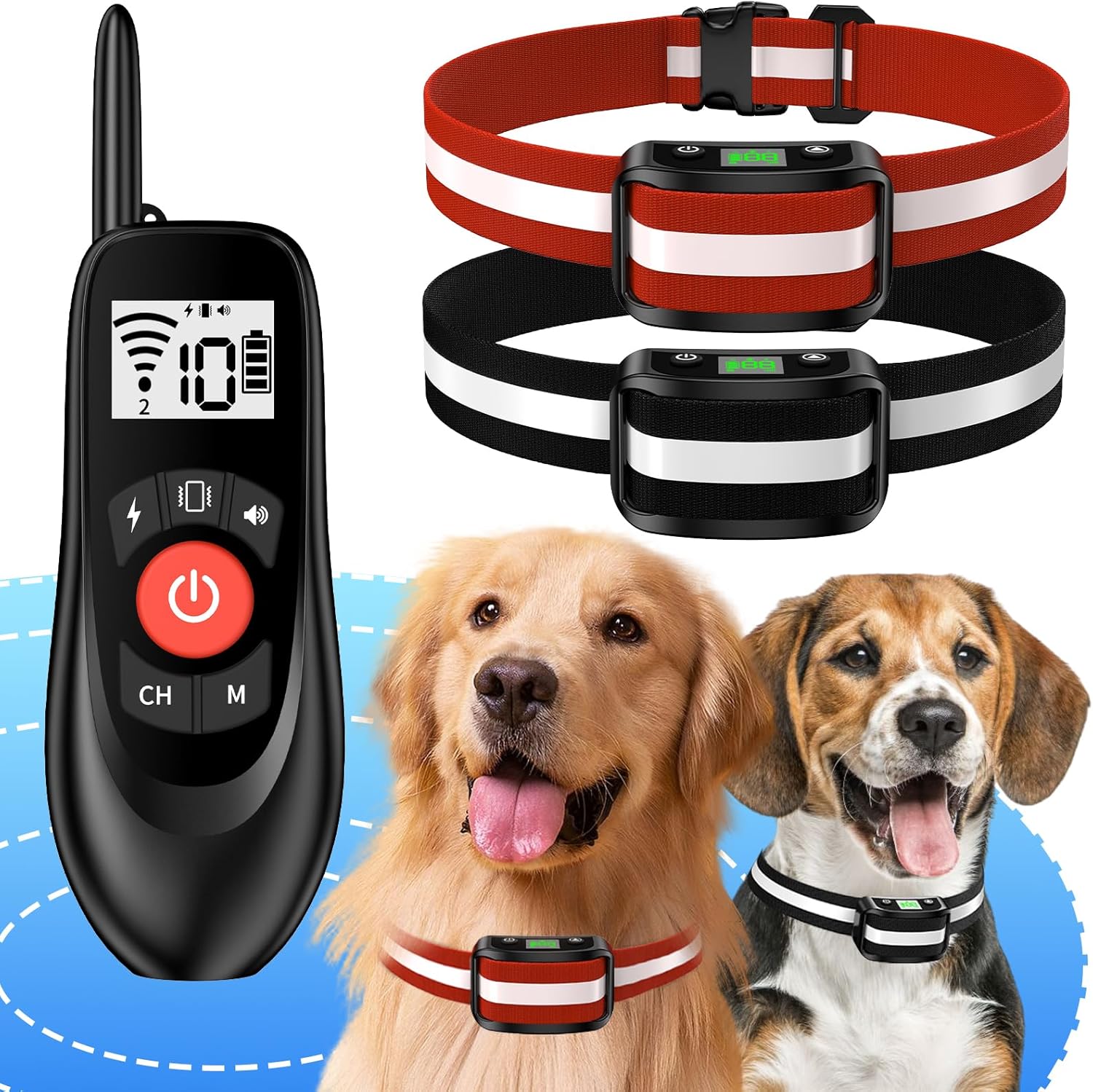 Wireless Pet Fence: 2-in-1 System, 1640Ft Coverage