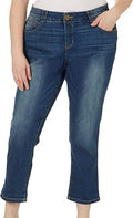 Democracy Women's Plus Size Ab Solution Crop Jean - Short Inseam Fit