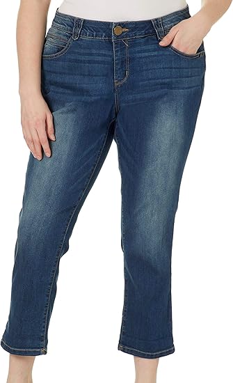 Democracy Women's Plus Size Ab Solution Crop for Comfort & Style