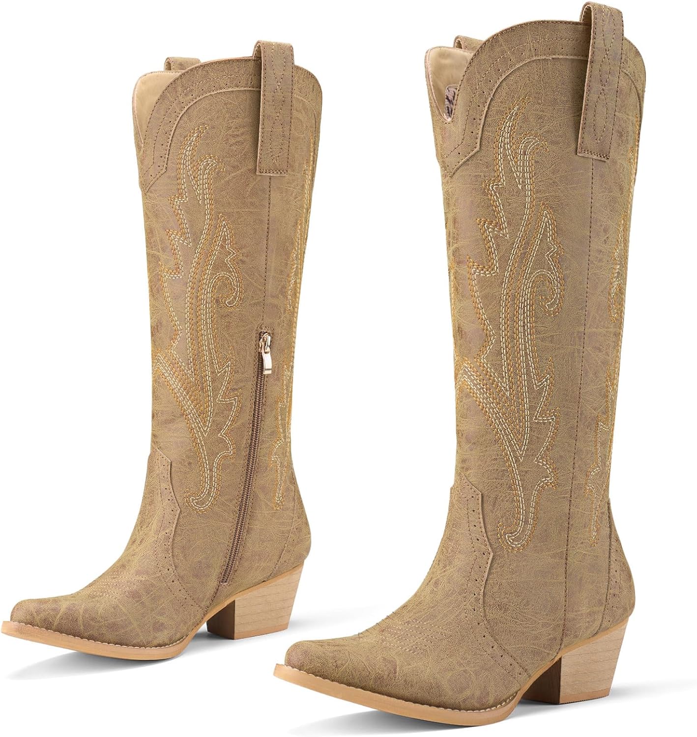 Rollda Cowboy Boots for Women: Stylish Knee-High Western Footwear