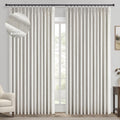 Topfinel Extral Wide Blackout Linen Sliding Door Curtains - 72in