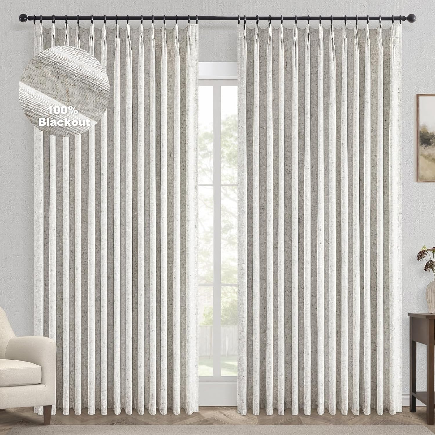 Topfinel Extral Wide Custom Sliding Door Curtains for Luxury Living