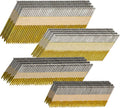 34-30 Degree Framing Nails 4 Sizes - HDG Ring & Smooth, 640 Count