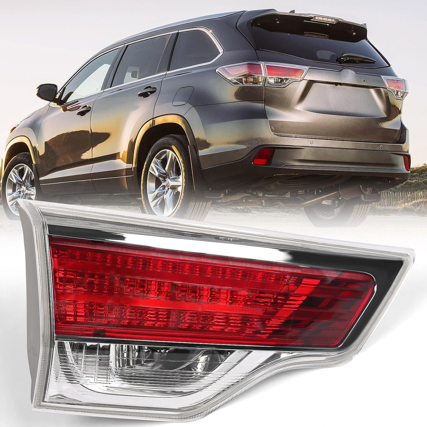 Huray Left Inner Tail Light for 2014-2016 Toyota Highlander