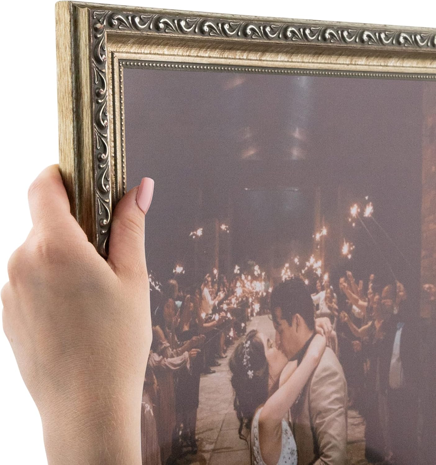 ArtToFrames 13x36 Inch Silver Picture Frame for Stunning Art