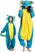 DarkCom Kids Animal Onesie Axolotl Cosplay Pajamas - Cozy Fit