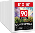 ESRICH Canvas Boards for Painting - 90 Pack 8x10 Blank Canvases