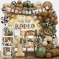 Western Cowboy 1st Birthday Decorations - My First Rodeo Party Kit