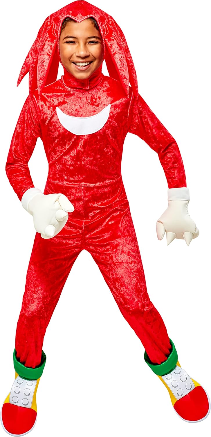 Child's Sonic The Hedgehog Knuckles Costume for Fun Dress-Up