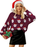 Women's Festive Santa Design Ugly Christmas Sweater for Celebrations