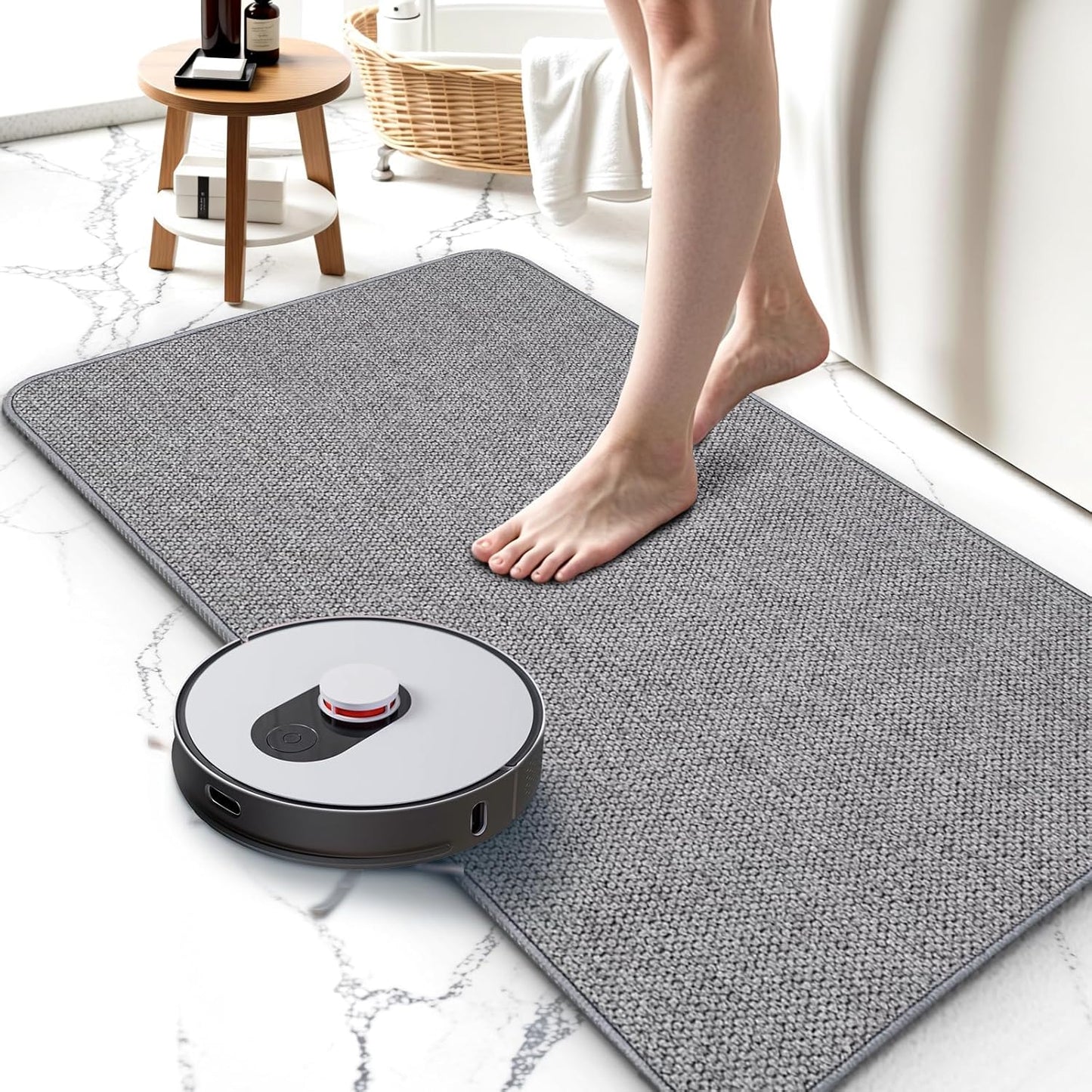 Ultra Thin Non-Slip Bathroom Rugs 24x48Inch for Home Decor